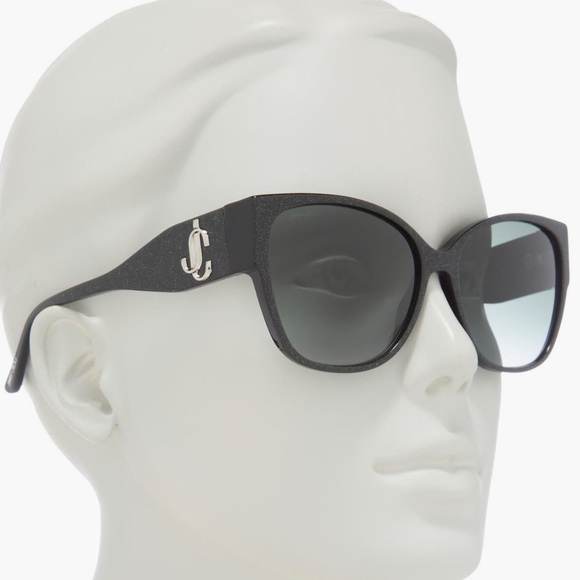 Jimmy Choo 58 mm Shays Rectangle Sunglasses. - Picture 4 of 13